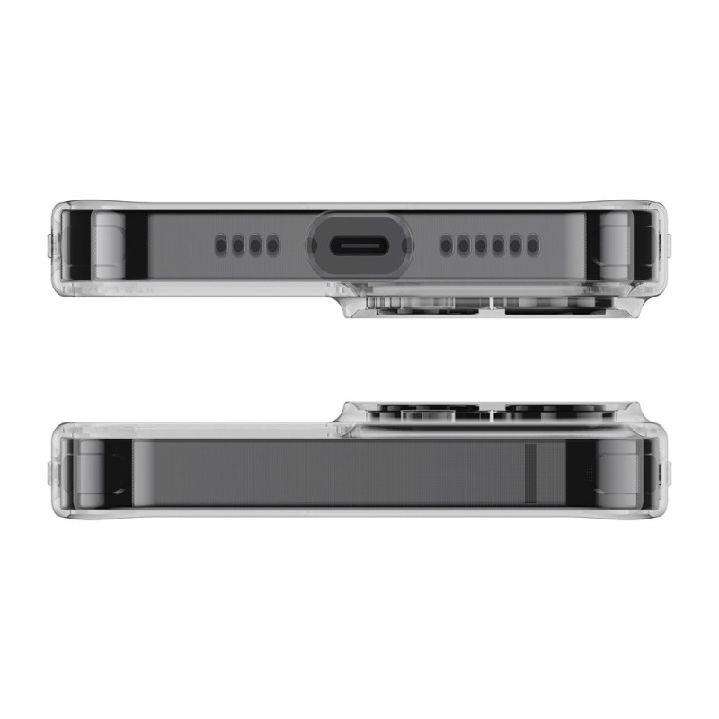 Dėklo dangtelis iPhone 13 Pro, tvirtas korpusas su gelio rėmeliu, juodas