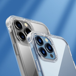 
Dėklas iPhone 13 Pro, šarvuotas korpusas su kabliukais, skaidrus stovas
