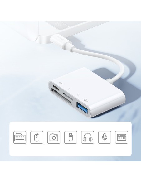 HUB kortelių skaitytuvo adapteris iPhone OTG Lightning - USB SD TF kortelių skaitytuvas baltas
 
HUB kortelių skaitytuvo adapteris iPhone OTG Lightning - USB SD TF kortelių skaitytuvas baltas
