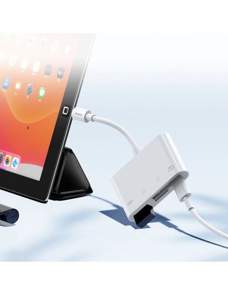 HUB kortelių skaitytuvo adapteris iPhone OTG Lightning - USB SD TF kortelių skaitytuvas baltas
 
HUB kortelių skaitytuvo adapteris iPhone OTG Lightning - USB SD TF kortelių skaitytuvas baltas