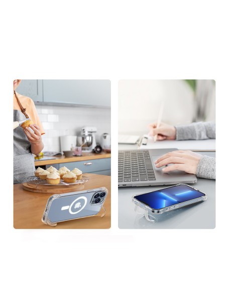 Magnetinis dėklas iPhone 13 Pro, šarvuotas dangtelis su kabliukais ir permatomu stovu
 
Magnetinis dėklas iPhone 13 Pro, šarvuotas dangtelis su kabliukais ir permatomu stovu
