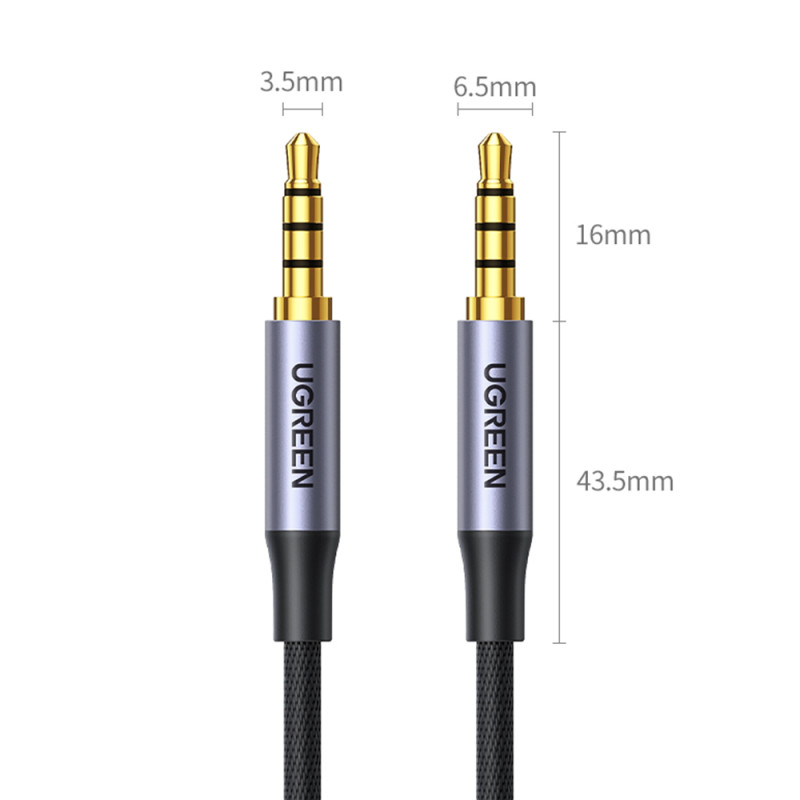 AUX garso kabelio mini lizdas 3,5 mm vyriškas, 3 m, juodas