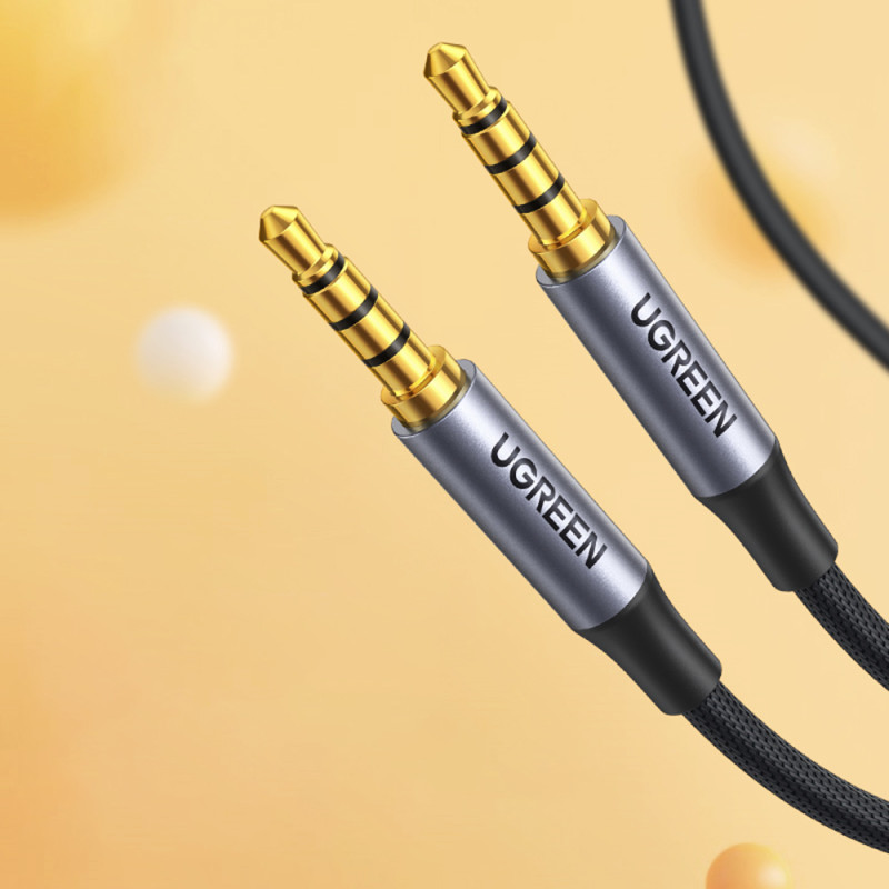 AUX garso kabelio mini lizdas 3,5 mm vyriškas, 2 m, juodas