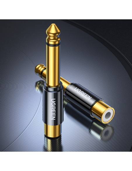 Adapterio kištuko lizdo adapteris 6,35 mm vyriškas ir RCA moteriškas auksinis
 
Adapterio kištuko lizdo adapteris 6,35 mm vyriškas ir RCA moteriškas auksinis