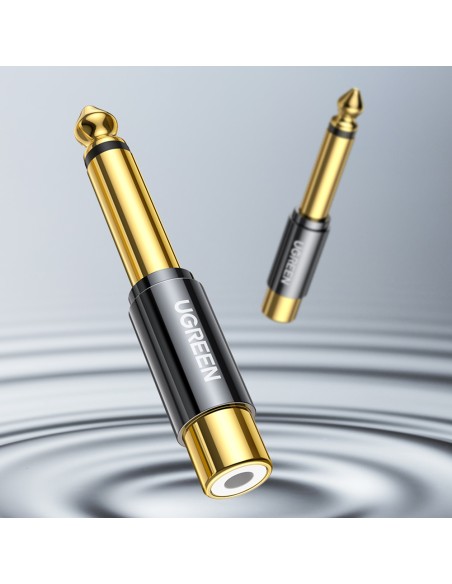 Adapterio kištuko lizdo adapteris 6,35 mm vyriškas ir RCA moteriškas auksinis
 
Adapterio kištuko lizdo adapteris 6,35 mm vyriškas ir RCA moteriškas auksinis
