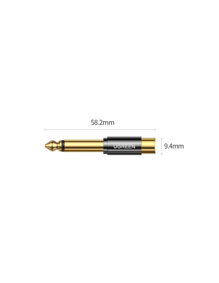 Adapterio kištuko lizdo adapteris 6,35 mm vyriškas ir RCA moteriškas auksinis
 
Adapterio kištuko lizdo adapteris 6,35 mm vyriškas ir RCA moteriškas auksinis