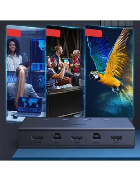 KVM Switch Klaviatūra Vaizdo pelė 4x HDMI 4x USB 4x USB-B juoda
 
KVM Switch Klaviatūra Vaizdo pelė 4x HDMI 4x USB 4x USB-B juoda