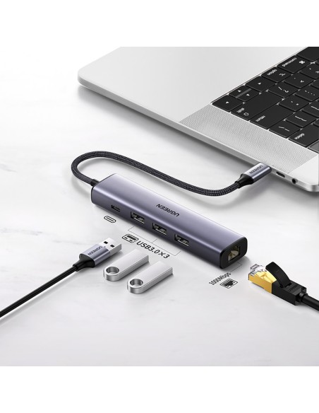 Daugiafunkcis HUB adapteris USB-C skirstytuvas - 3x USB Ethernet RJ-45 USB-C PD pilka
 
Daugiafunkcis HUB adapteris USB-C skirstytuvas - 3x USB Ethernet RJ-45 USB-C PD pilka