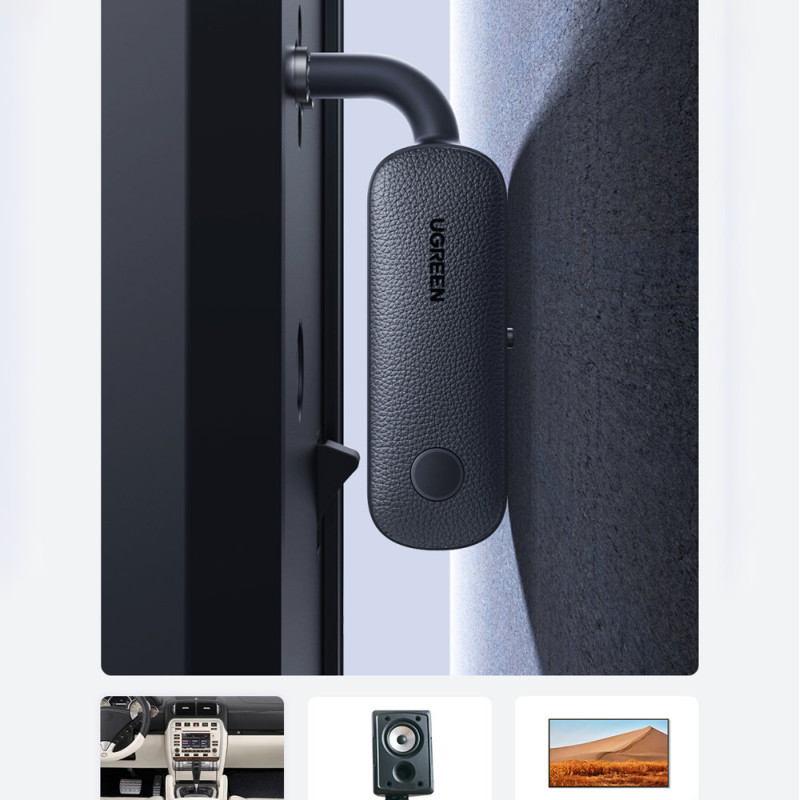 Imtuvo siųstuvas Bluetooth mini lizdas 3,5 mm juodas
