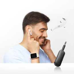 
Imtuvo siųstuvas Bluetooth mini lizdas 3,5 mm juodas

