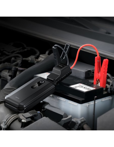 
Powerbank 10000mAh + automobilio starteris Booster 12V 1000A juodas
