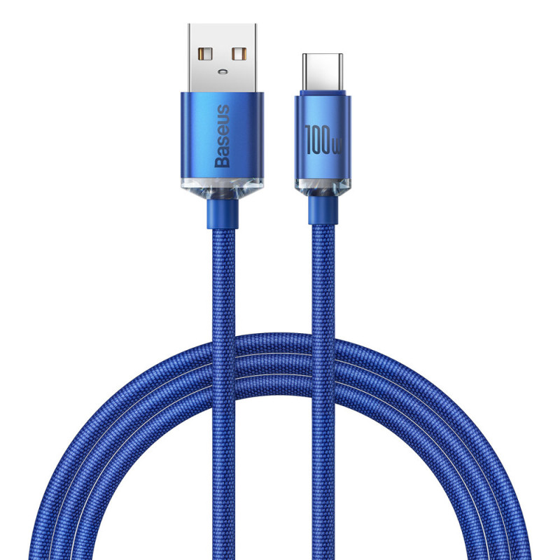 Kabelis greitam įkrovimui ir duomenų perdavimui USB - USB-C 100W 1,2m mėlynas
Kabelis greitam įkrovimui ir duomenų perdavimui USB - USB-C 100W 1,2m mėlynas