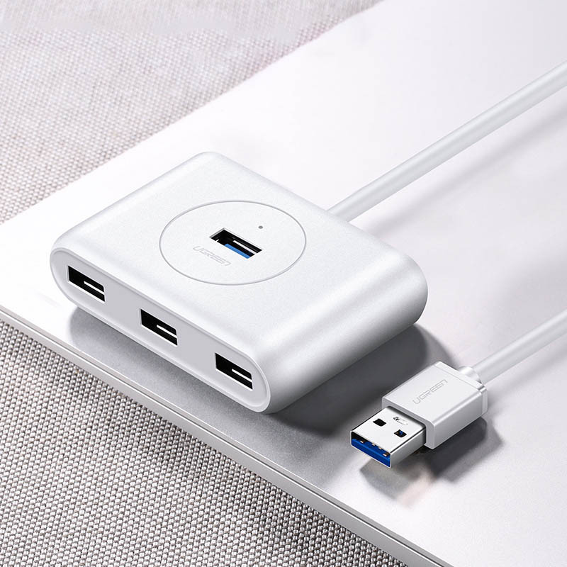 Daugiafunkcis HUB USB prievado skirstytuvas – 4x USB 3.0 1m baltas