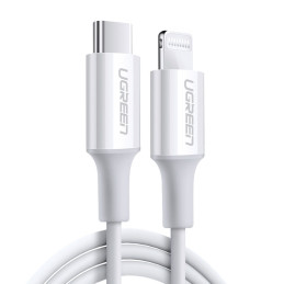 
Kabelis iPhone MFi USB-C - Lightning 20W 3A 1,5m baltas
