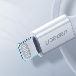 
Kabelis iPhone MFi USB-C - Lightning 20W 3A 1,5m baltas

