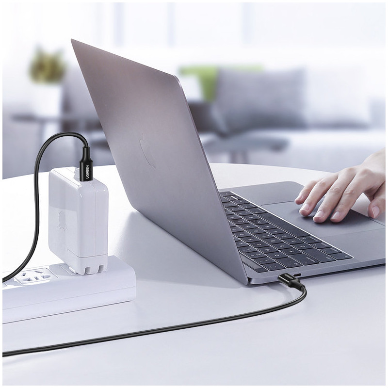 USB-C 5A greito įkrovimo PD QC laidas 2m baltas