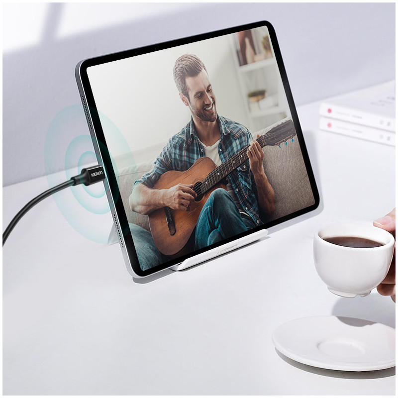 USB-C 5A greito įkrovimo PD QC laidas 2m baltas