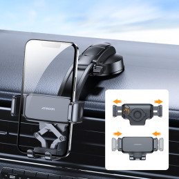 
Automobilinis laikiklis išmaniajam telefonui kabinoje, juodas
