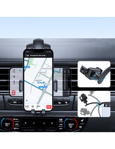 Automobilinis laikiklis išmaniajam telefonui kabinoje, juodas
 
Automobilinis laikiklis išmaniajam telefonui kabinoje, juodas