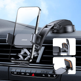 
Automobilinis laikiklis išmaniajam telefonui kabinoje, juodas
