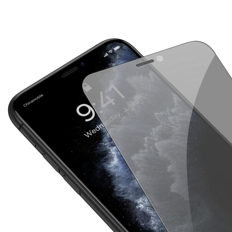 Grūdintas stiklas skirtas iPhone 11 Pro Max / iPhone XS Max + montavimo padėties nustatymo įtaisui