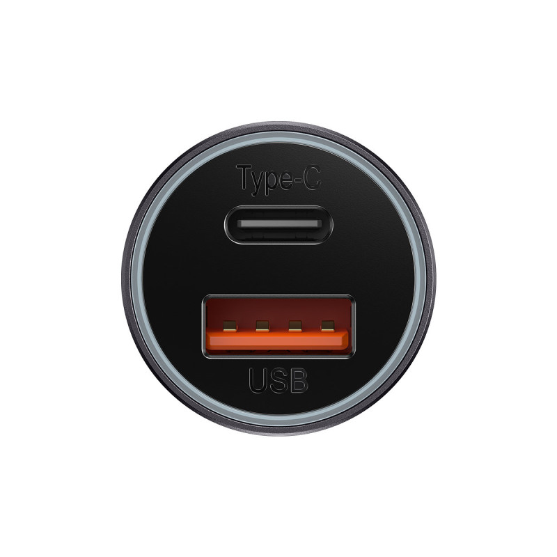 
Golden Contactor Max USB + USB-C 60W QC greitas automobilinis įkroviklis, tamsiai pilka
