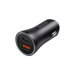 
Golden Contactor Max USB + USB-C 60W QC greitas automobilinis įkroviklis, tamsiai pilka
