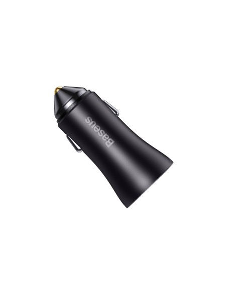 
Golden Contactor Max USB + USB-C 60W QC greitas automobilinis įkroviklis, tamsiai pilka
