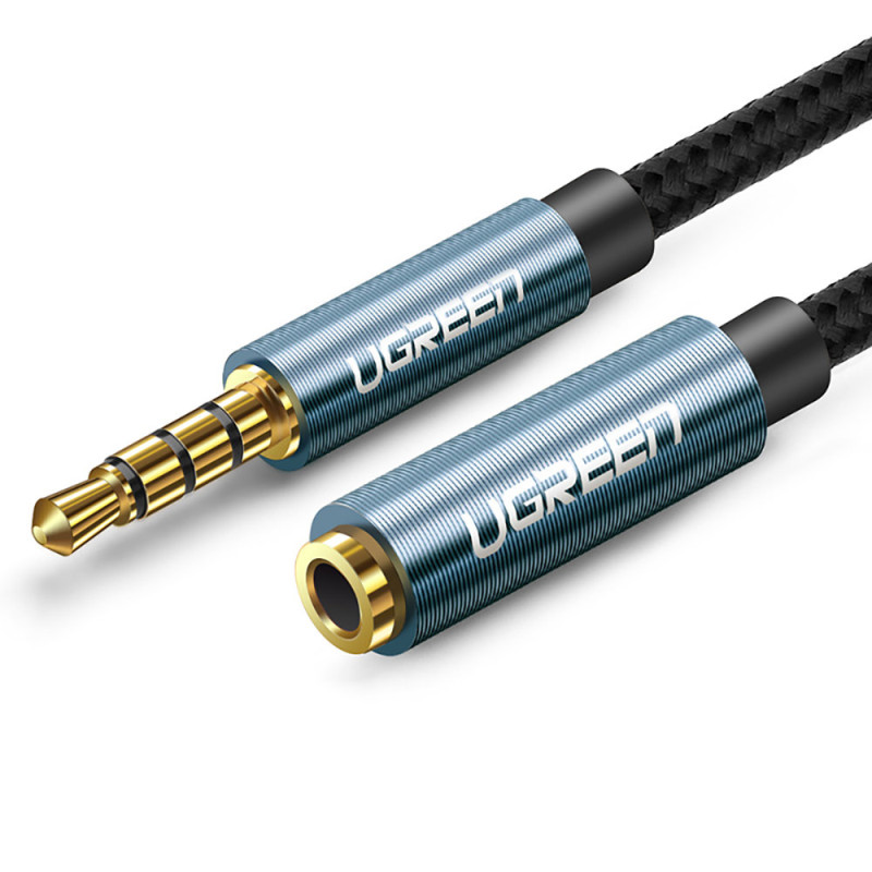 
Prailginimo kabelio garso adapteris AUX mini lizdas 3,5 mm 1,5 m mėlynas
