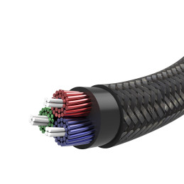 
Prailginimo kabelio garso adapteris AUX mini lizdas 3,5 mm 1,5 m mėlynas
