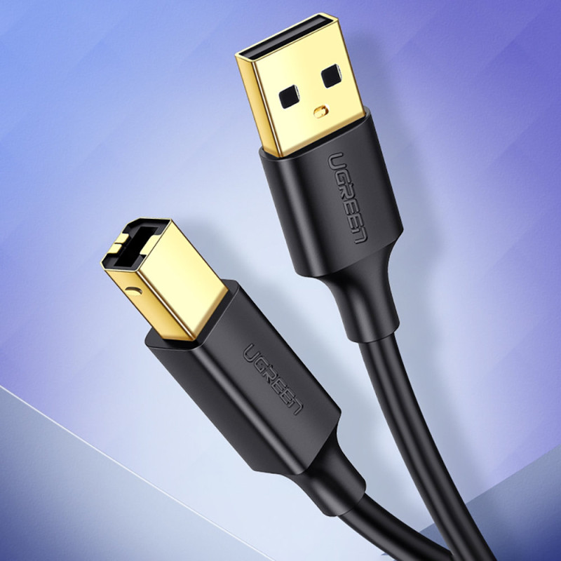 USB tipo B kabelis spausdintuvo kištukui - USB 2.0 kištukas 480Mbps 1m juodas