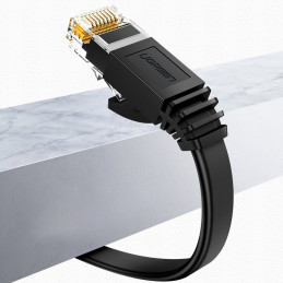 
Plokščiasis LAN RJ45 Ethernet Cat pataisos laidas. 6 0,5m juodas
