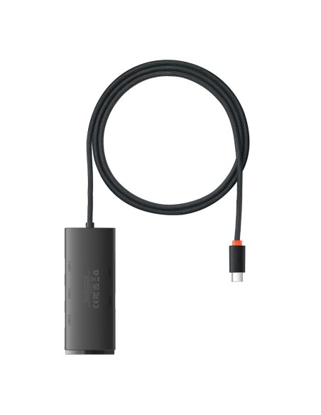 Lite serijos USB-C HUB adapteris 4x USB 3.0 1m juodas Lite serijos USB-C HUB adapteris 4x USB 3.0 1m juodas