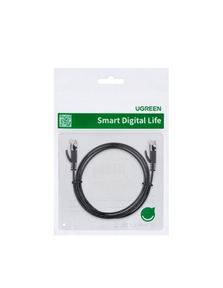 
Plokščias RJ45 Ethernet kat. Kat. LAN pataisos laidas. 6 10m juoda
