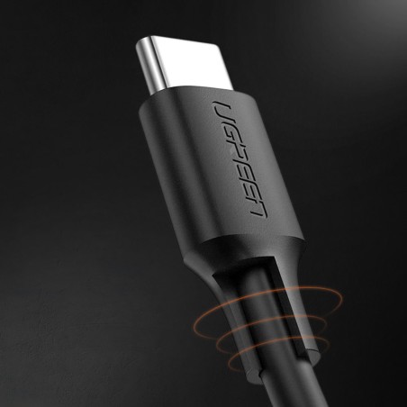 
USB Type C laidas įkrovimui ir duomenų perdavimui 3A 1m juodas
