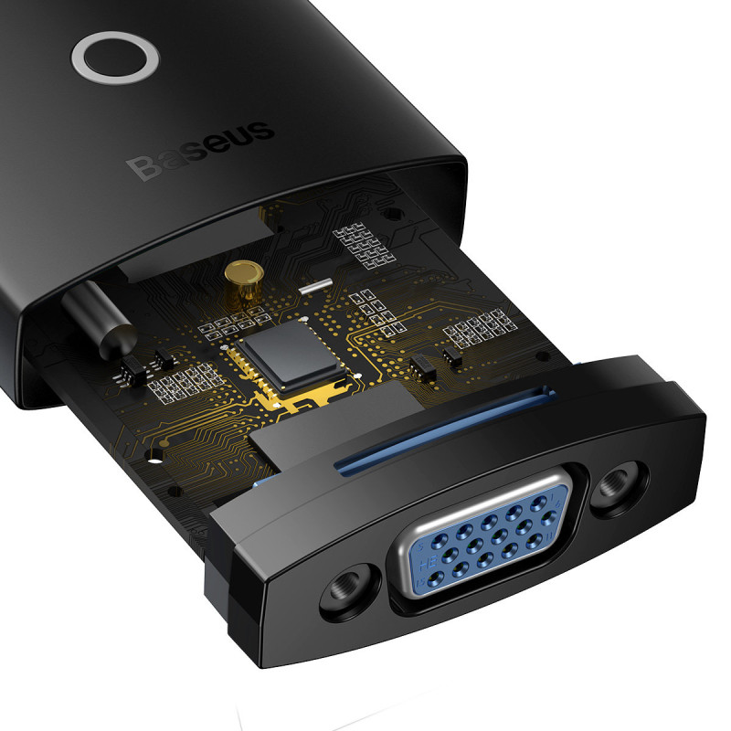 HDMI į VGA Lite serijos adapteris, juodas