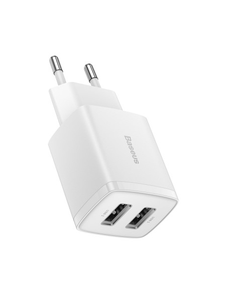 Mažas kompaktiškas 2x USB 10.5W sieninis įkroviklis, baltas
 
Mažas kompaktiškas 2x USB 10.5W sieninis įkroviklis, baltas