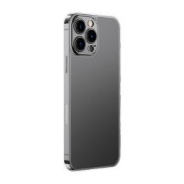 
Dėklo dangtelis skirtas iPhone 13 Pro Max, standus korpusas su skaidriu gelio rėmu
