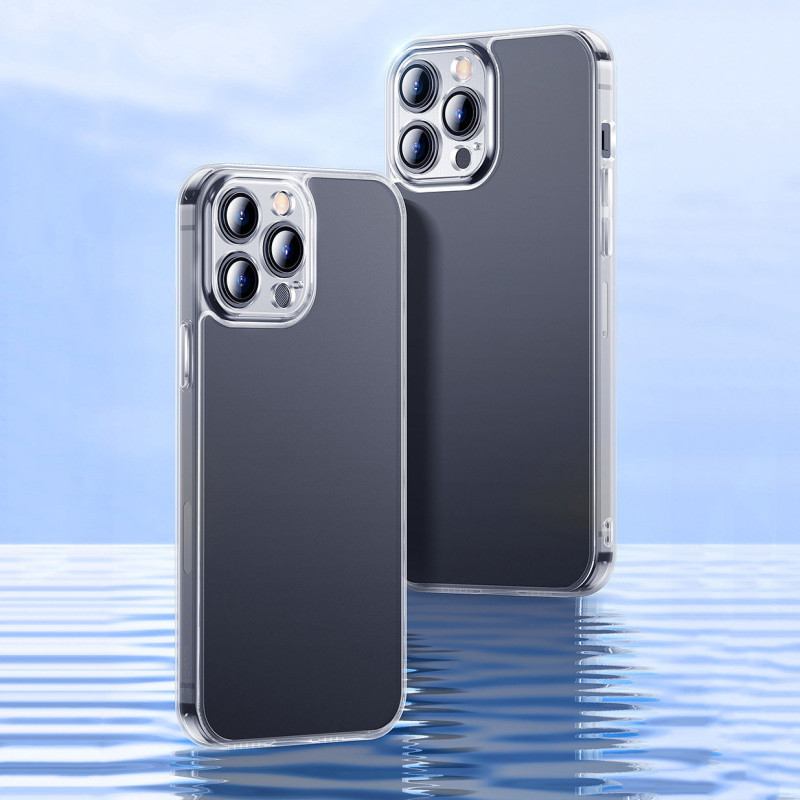 Dėklo dangtelis skirtas iPhone 13, standus korpusas su gelio rėmeliu, juodas