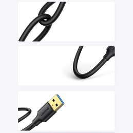 
USB - USB 3.2 kabelis 3m juodas
