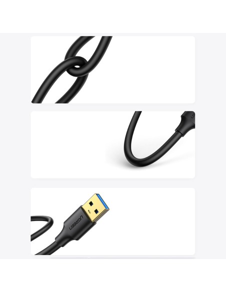 
USB - USB 3.2 kabelis 3m juodas
