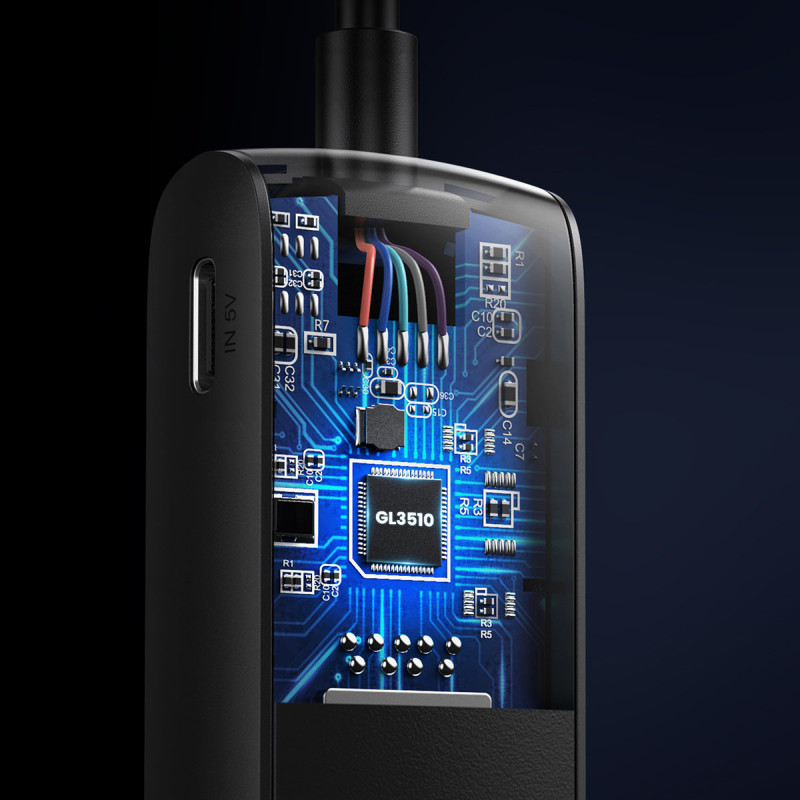 HUB USB-A prievado skirstytuvas – 4x USB 3.2 Gen 1 juodas