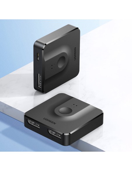 
2x DisplayPort įvestis ir 1x DisplayPort išvesties jungiklis 4K 1080p juoda
