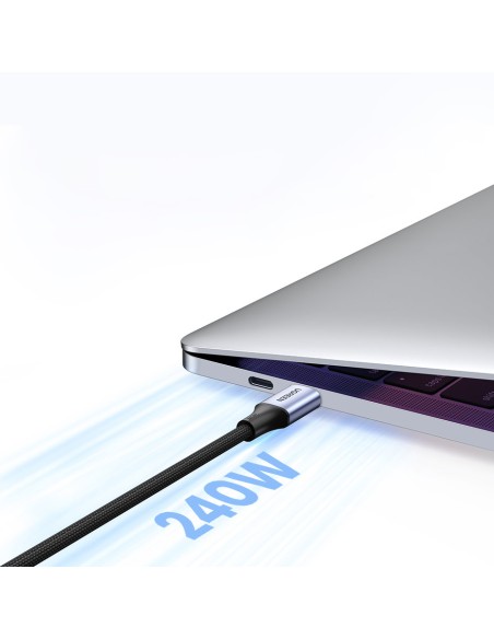 Pintas kabelis USB-C maitinimo tiekimas 240W 5A 2m pilka
 
Pintas kabelis USB-C maitinimo tiekimas 240W 5A 2m pilka