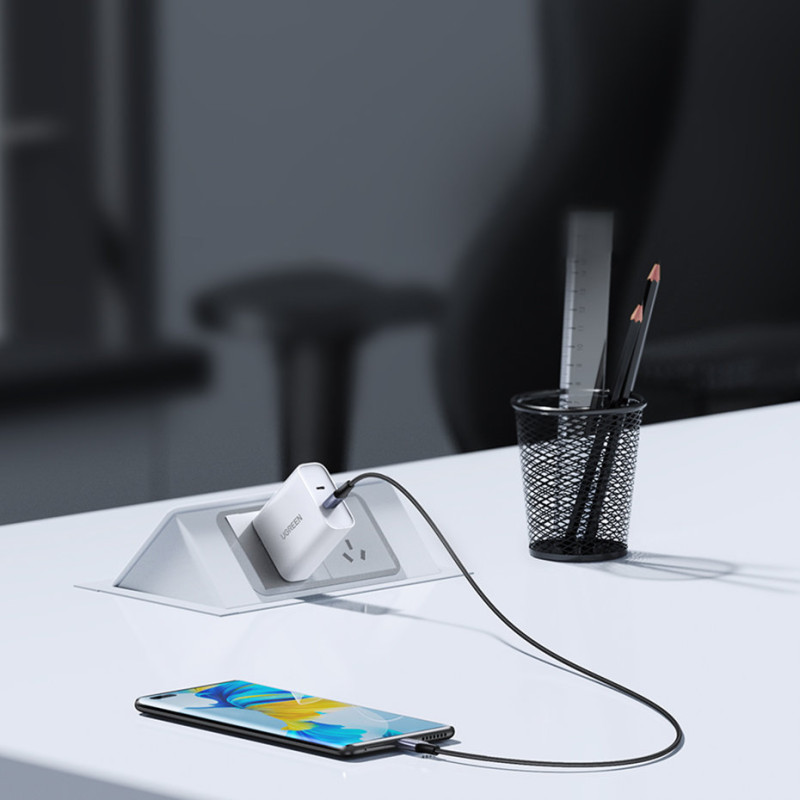 Pintas kabelis USB-C maitinimo tiekimas 240W 5A 2m pilka