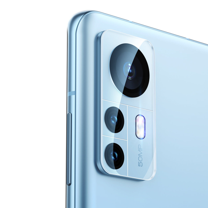 Xiaomi 12 Pro fotoaparato plėvelė 0,3mm skaidri + valymo rinkinys 2 vnt.