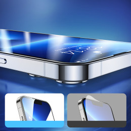
Viso ekrano grūdintas stiklas skirtas iPhone 14 Knight 2.5D FS TG
