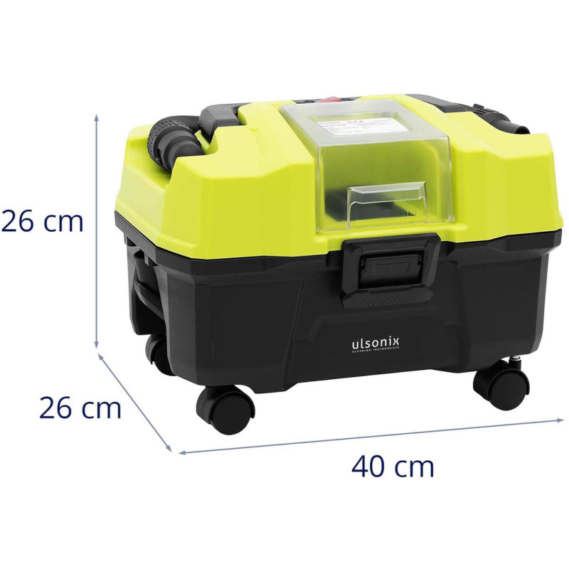 Belaidis drėgnas ir sausas pramoninis dulkių siurblys 150W 10L