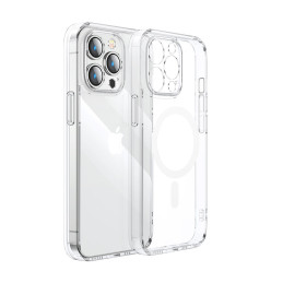 
Magnetinis dėklas iPhone 14 Plus, suderinamas su MagSafe, skaidrus 14D
