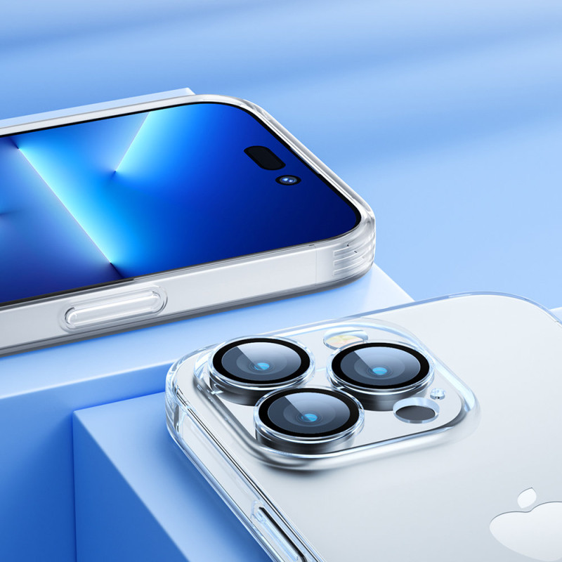 Dėklas iPhone 14 Plus korpuso dangtelis su skaidriu kameros dangteliu 14Q